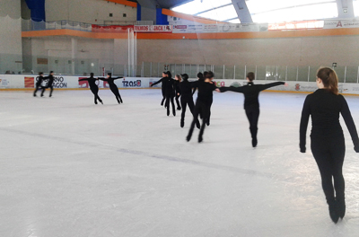 El Pabelln de Hielo de Jaca centro de entrenamiento del equipo campen del mundo de patinaje sincronizado